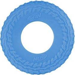 Nerf Tire Flyer Dog Toy Blue 10"