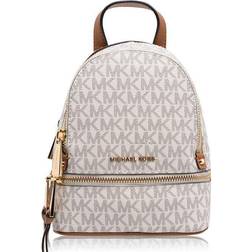 Michael Kors Rhea Mini Logo Backpack - Vanila