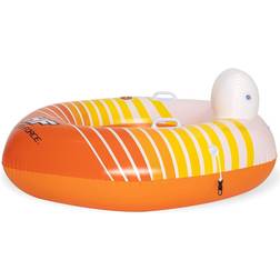 Hydro Force Inflatable Tube Ring Float with Cup Holder