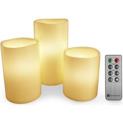 Lavish Home Flameless LED Candle 6" 3pcs