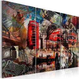 Arkiio London collage Triptych 60x40 Tavla