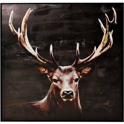 Nordic Furniture Hjortbild Billede 100x100cm