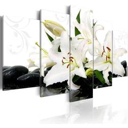 Arkiio Lilies and zen stones 100x50 Tavla