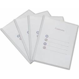 Universal Clear View Report Cover With Slide-on Binder Bar, Clear/clear, 25/pack UNV20564 Clear