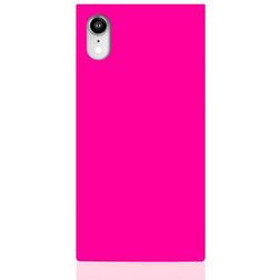 iDecoz Square Case Neon (iPhone Xr) Lyserød