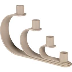 Broste Copenhagen Nami Taupe Candlestick 16cm