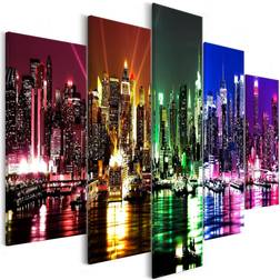 Arkiio Rainbow New York (5 Parts) Wide 225x100 Tavla