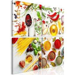 Arkiio Spices of the World (4 Parts) 40x40 Tavla