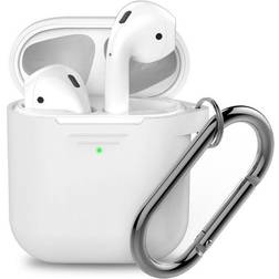 KeyBudz PodSkinz Keychain (Apple AirPods 1/2) Grå