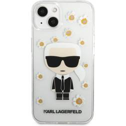 Karl Lagerfeld iPhone 13 Mini Cover Iconic Flower Transparent