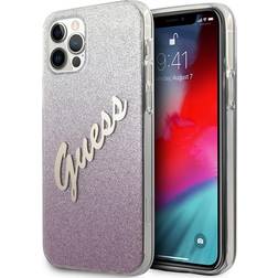 Guess iPhone 12 Pro Max Cover Vintage Gradient Lyserød