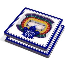 YouTheFan White Toronto Maple Leafs 3D StadiumViews Sottobicchiere