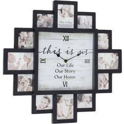 American Art Decor Farmhouse Shabby Chic This Is Us Picture Frame Collage Wall Clock 20"