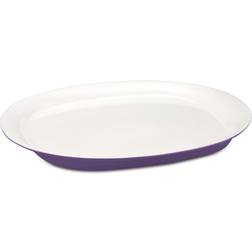 Rachael Ray Round & Square Purple Oval Platter Purple Serving Dish