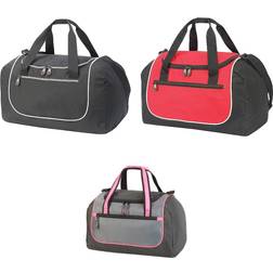 Shugon Shugon Rhodes Sports Holdall Duffle Bag (36 Litres) (Pack of 2) (One Size) (Black)