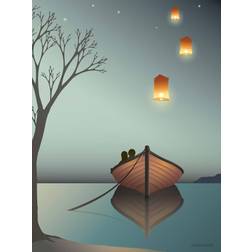 Vissevasse Go Baby Lanterns 50x70 cm Plakat