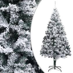 vidaXL med snö grön 400 cm PVC Julgran