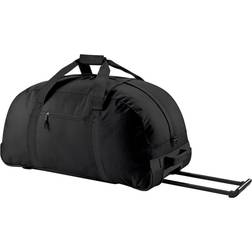BagBase Wheelie Holdall Duffle Bag (105 Litres) (One Size) (Black)