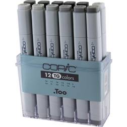 Copic Marker sæt 12 stk Toner Gray