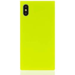 iDecoz Square Case Neon (iPhone X/Xs) Gul