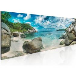 Arkiio Turquoise Paradise 120X40 Flerfärgad Landskap Tavla