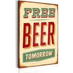 Arkiio Free Beer Tomorrow 60x90 Tavla