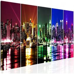 Arkiio Rainbow New York (5 Parts) Narrow 225x90 Tavla