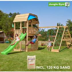 Jungle Gym Lektorn Barn Gunga/Sand/Grön Rutschkana