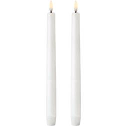 Uyuni Mini Kertelys Nordic White LED Candle 25cm 2pcs