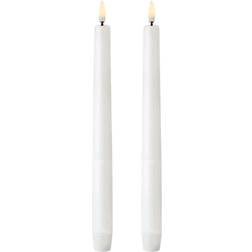 Uyuni Mini Kertelys Nordic White LED Candle 9.8" 2pcs