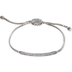 John Hardy Pull Through Station Bracelet - Silver/Moonstone