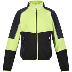 Regatta Kid's Oberon V Softshell Jacket - Bright Kiwi/Black