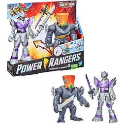 Power Rangers Dino Fury Battle Attackers 2-Pack Void Knight vs. Snageye Martial Arts Kicking Action Figures