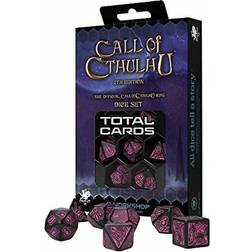 Q Workshop Call of Cthulhu Black & magenta Dice Set