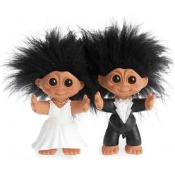 Lykketrold Good Luck Troll - Bridal couple Troll Dekorationsfigur 9cm