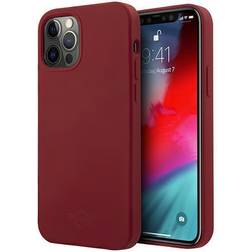 Mini Silicone Tone On Tone Skal iPhone 12 12 Pro Röd