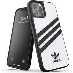 adidas ELLER støbt etui (iPhone 12/12 Pro) Hvid sort