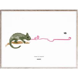 Mado Charlie The Chameleon 30x40 Cm Munken Lynx Paper Hvid M1111 Plakat