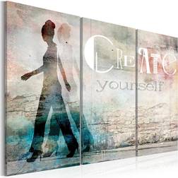 Arkiio Create yourself triptych 120x80 Tavla