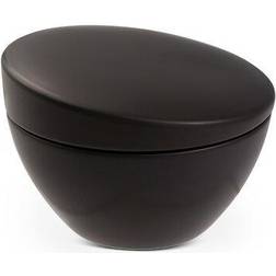 Nambe Orbit Stoneware Sugar Black Zuccheriera