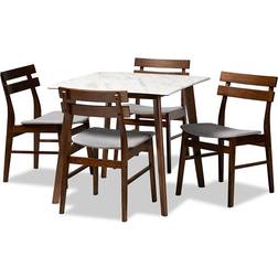 Baxton Studio Richmond Dining Set 31.5x31.5" 5