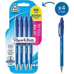 Paper Mate FlexGrip Gel 4er M Blau 4x