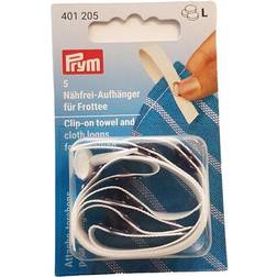 Prym Nähfrei-Aufhänger für Frottee 5 Stk Weiß