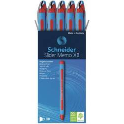 Schneider Ballpoint Pen Slider Memo XB Red Pack 10