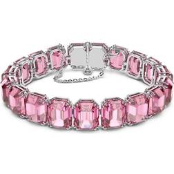 Swarovski Millenia Octagon Cut Bracelet - Silver/Pink