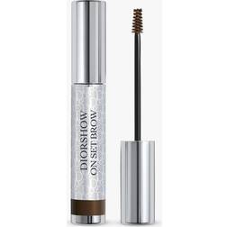 Dior show On Set Brow mascara sourcils fixateur de couleur effet disciplinant 24h teinte 032 Dark Brown 5 ml