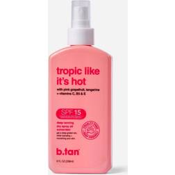 b.tan Tropic Like It's Hot Dry Spray Oil Sunscreen SPF 15 (U) 236 ml