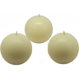 Zest Candle 3 in. Ivory Ball (6-Box) Candle 3"