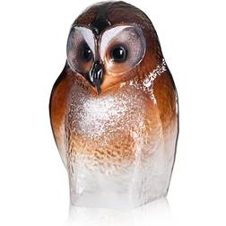 Målerås Målerås glasbruk Safari glasskulptur uggla Stor Prydnadsfigur
