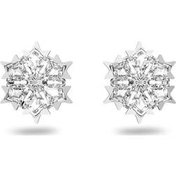 Swarovski Magic Stud Earrings - Silver/Transparent